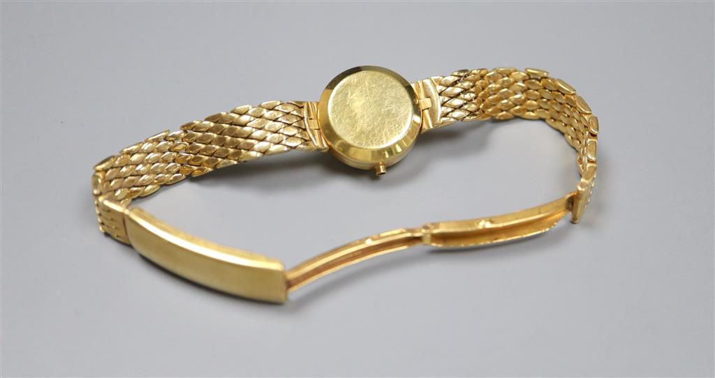 A ladys 1960s Omega Ladymatic wrist watch, on an 18ct gold bracelet with expanding clasp,